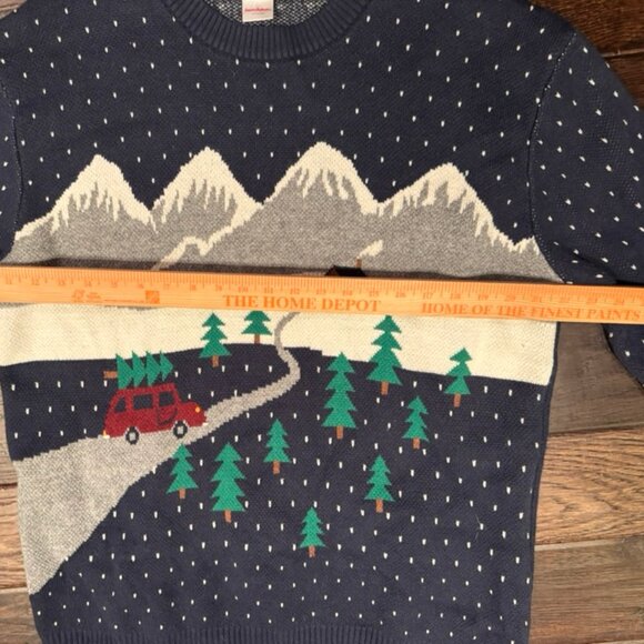 Hanna Andersson Men’s Sweater Size XL Excellent Christmas Tree Cotton/Wool Blend - Picture 6 of 8